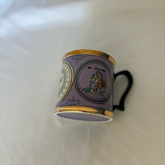 Victorian Trading Written in the Stars Purple Aquarius Zodiac Mug - Picture 11 of 16